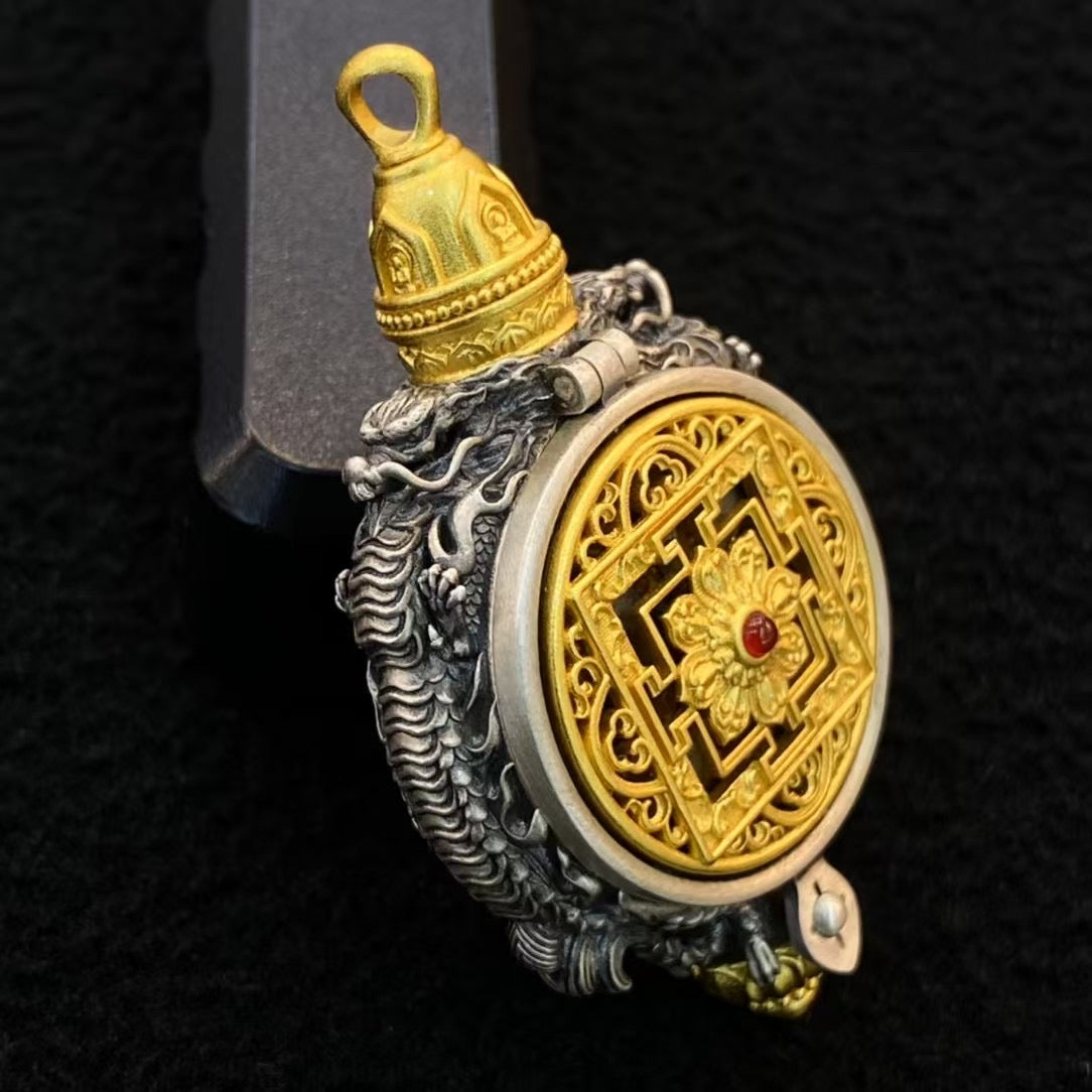 Yellow Jambhala Sterling Silver Pendant